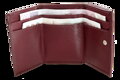 Burgundy dámska kožená mini peňaženka 511-4392A-34