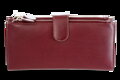Veľká kožená burgundy peňaženka so zápinkou 511-8129-34