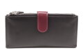 Veľká kožená čierna peňaženka so zápinkou 511-8129-60/34