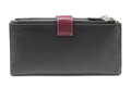 Veľká kožená čierna peňaženka so zápinkou 511-8129-60/34