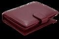 Burgundy dámska kožená peňaženka so zápinkou 511-9769-34