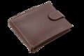 Tmavo hnedá pánska kožená peňaženka so zápinkou 513-1904-47