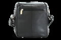 Malý čierny kožený pánsky crossbag 215-1919-60