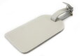 Svetlosivá kožená visačka na batožinu 619-5405-20