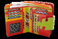 Dámska kožená peňaženka s motívom puzzle 511-1161-PUZ