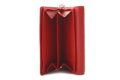 Červená kožená dámska klopová peňaženka 511-1048-31