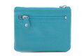 Tyrkysová malá dámska kožená peňaženka so zápinkou 511-8205-53/60