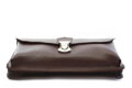 Tmavo hnedé pánske kožené púzdro na mobil 611-3401-40