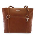 Hnedá dámska kožená kabelka 212-2403-47