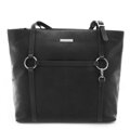 Čierna dámska kožená kabelka 212-2403-60