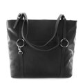Čierna dámska kožená kabelka 212-2403-60