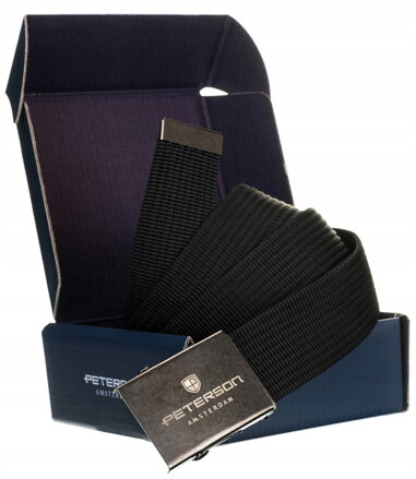 Rustikálny popruhový opasok s kovovou sponou - Peterson