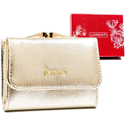 Malá kožená dámska peňaženka so systémom RFID - Lorenti