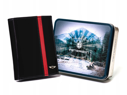 Kožená veľká pánska peňaženka vertikálnej orientácie - Peterson