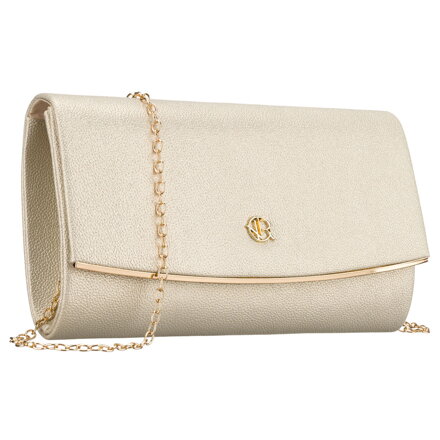 Kopertówka damska w złotym kolorze wykonana ze skóry ekologicznej - Rovicky