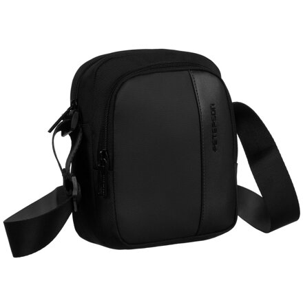 Čierna malá pánska taška z cordury - Peterson