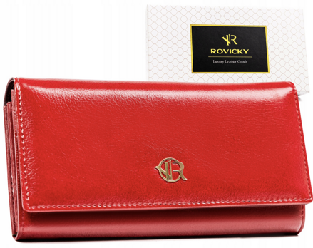 Dámska peňaženka koža + PU RPX-24A-ML Red