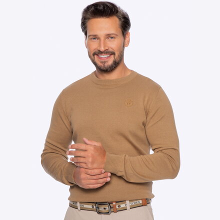 Bluza męska z bawełny beżowa M0-99-108-9