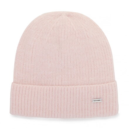 Czapka damska o puszystej fakturze różowa 101-HF-002-P