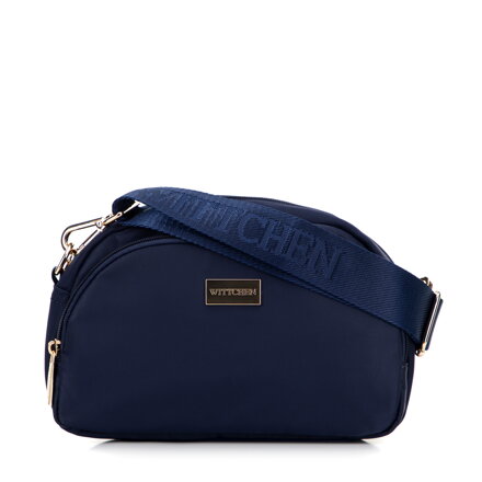 Dámska nylonová kabelka cez rameno tmavomodrá 29-4P-204-90