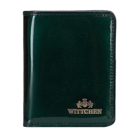 Dámska lakovaná peňaženka vertikálna zelená 14-1L-120-00