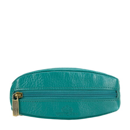 Etui na klucze skórzane miękkie zielone 21-2-021-0L