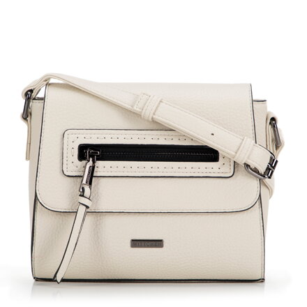 Malá lichobežníková Ekokožená kabelka krémová 99-4Y-710-0