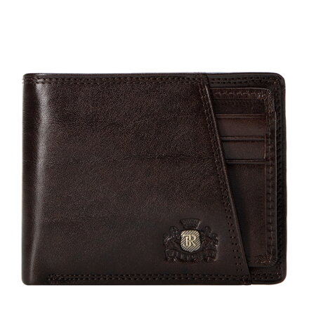 Pánska kožená peňaženka s vyberateľnou vložkou na karty hnedá 39-1-267-3L