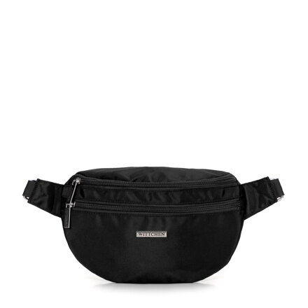 Nerka z poliestru z odpinanym paskiem czarna 29-2P-000-10