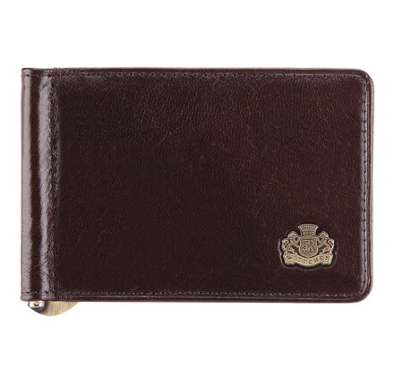 Kožená bankovka s erbom hnedá 10-2-269-4