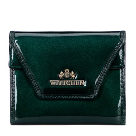 Dámska lakovaná peňaženka zelená 14-1L-187-00