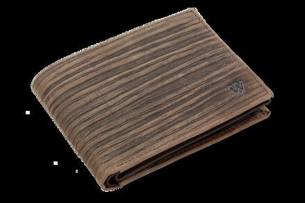 Tmavo hnedá pánska kožená peňaženka v štýle BAMBOO 513-4241-47