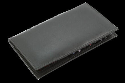 Čierna kožená dokladovka 514-0007-60