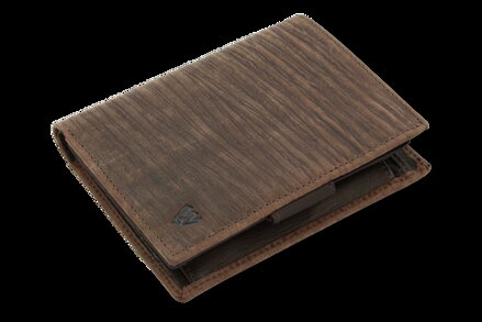 Tmavo hnedá pánska kožená peňaženka v štýle BAMBOO 514-4050-47