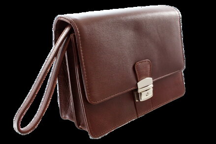 Hnedá pánska kožená dokladová etue 611-2411-40