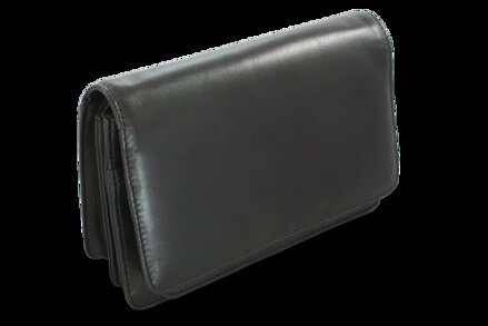 Čierna pánska kožená dokladová etue 611-2412-60