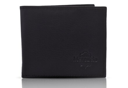 Malá kožená peňaženka MERCUCIO čierna 2311040