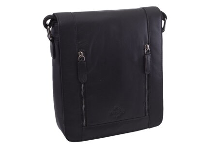 Pánske kožené crossbody čierna nappa 250836