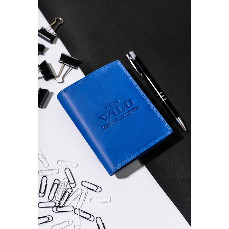 Veľká, vertikálna pánska peňaženka z prírodnej kože - Always Wild