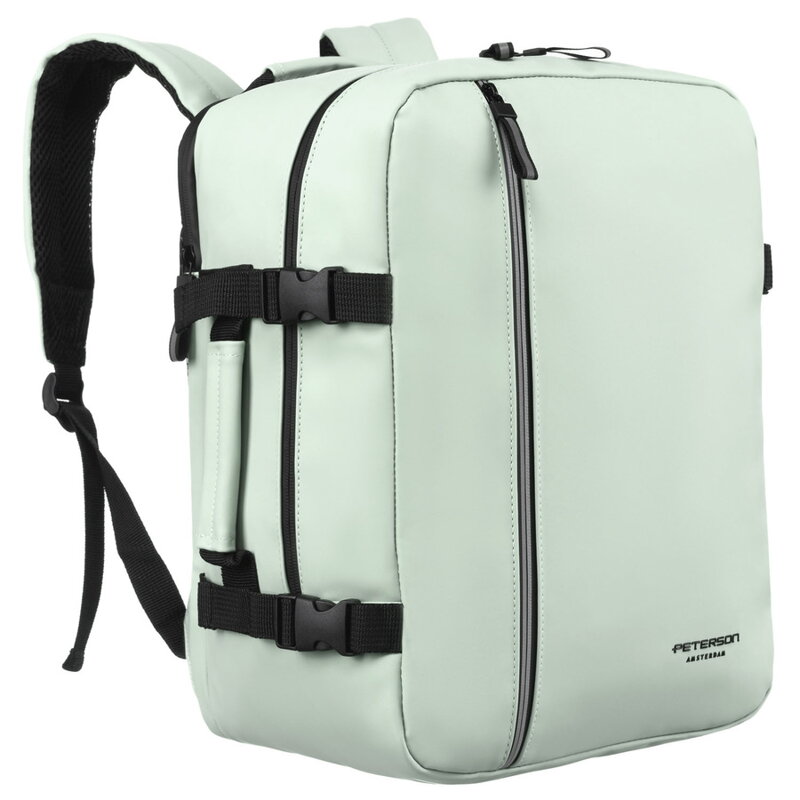 Cestovný ruksak z plastu vo svetlozelenej farbe - Peterson