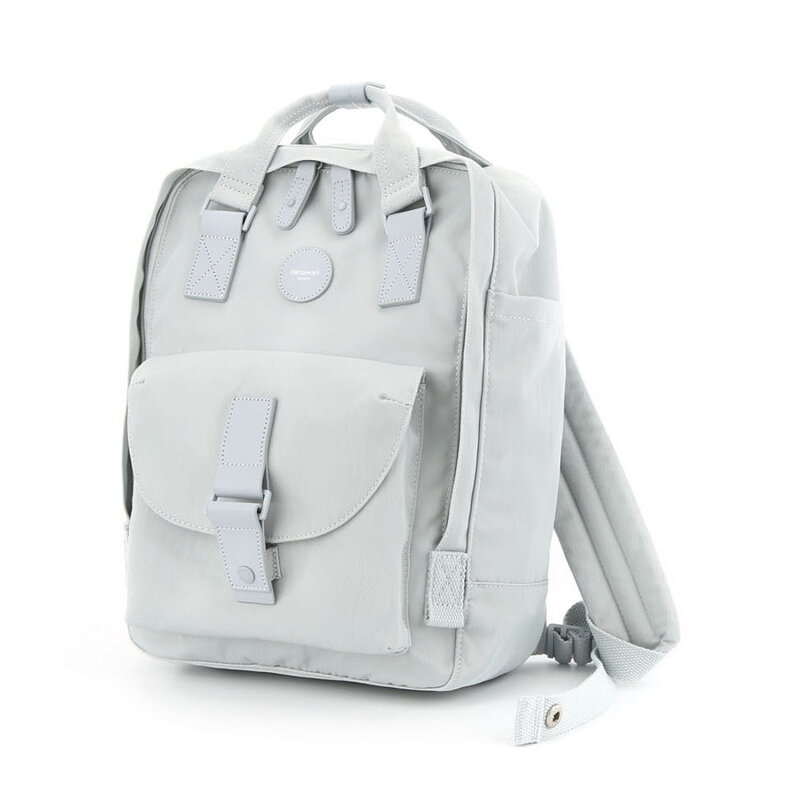 Svetlomodrý, vodeodolný mestský ruksak so zapínaním na zips - Himawari