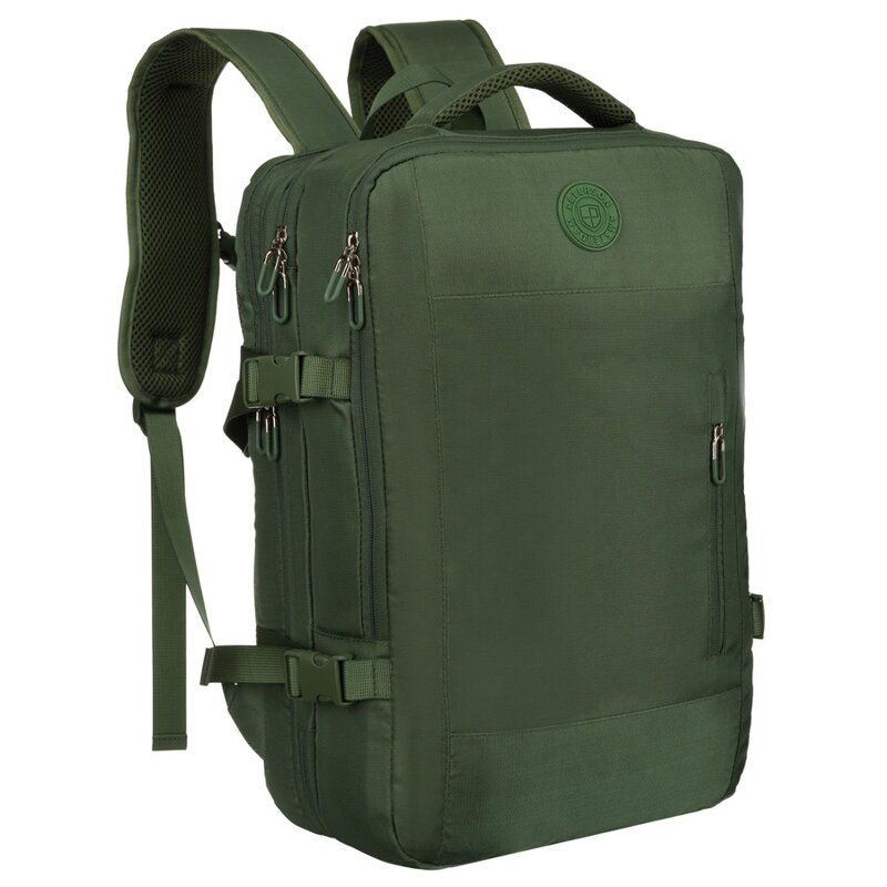 Zielony plecak podróżny z miejscem na laptopa i portem USB - Peterson