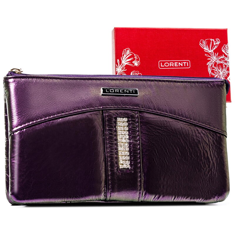 Veľká dámska peňaženka na zips a prívesok na kľúče v cene - Lorenti