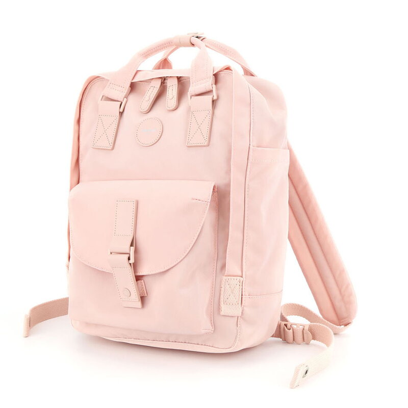 Vodeodolný mestský ruksak v ružovej farbe so zapínaním na zips - Himawari