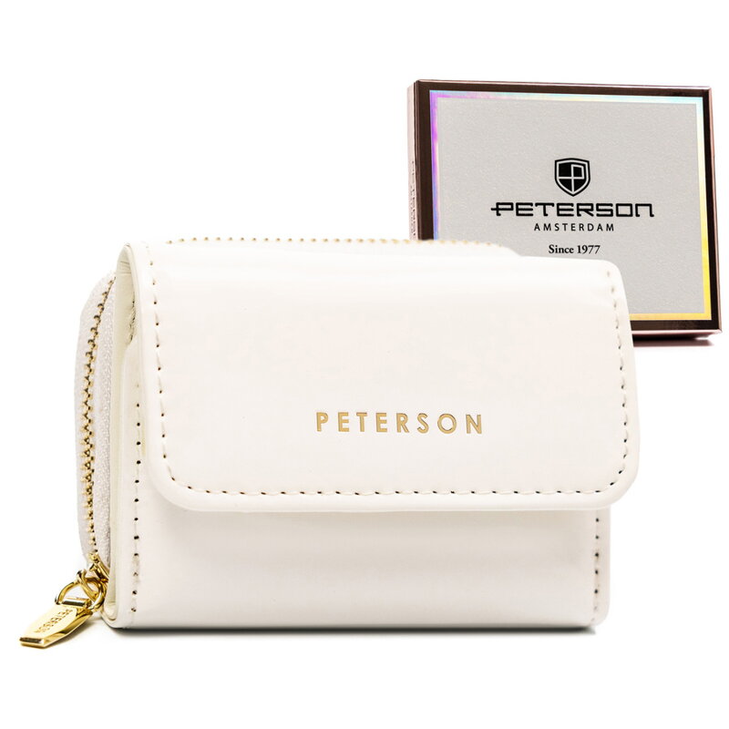 Elegantná dámska peňaženka z lakovanej ekologickej kože - Peterson