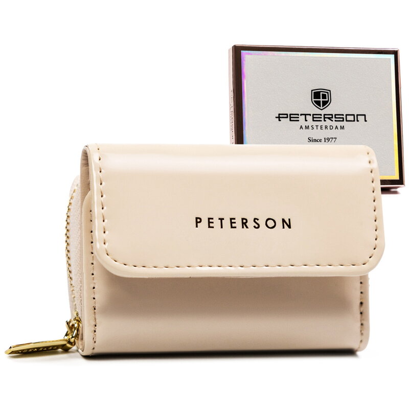 Elegantná dámska peňaženka z lakovanej ekologickej kože - Peterson
