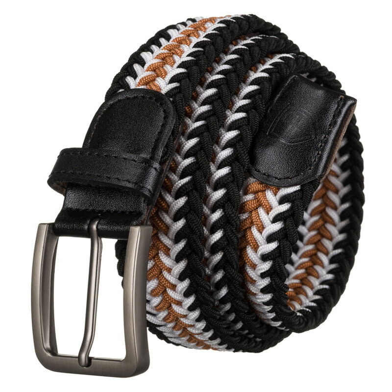 Elastyczny, parciany pasek męski z tradycyjną klamrą - Peterson