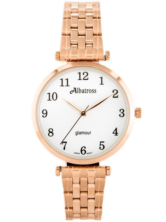 Hodinky dámske ALBATROSS Glamour ABBB97 (za537c) rose gold/we