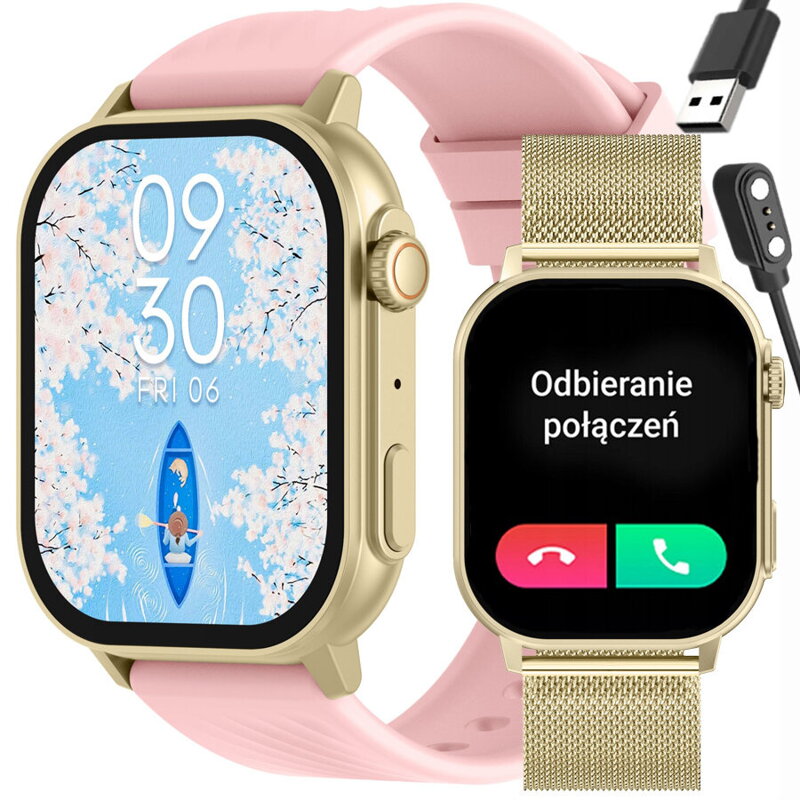 SMARTWATCH UNISEX GRAVITY GT15-7 - ROZMOWY BLUETOOTH, DODATKOWY PASEK (sg029g)