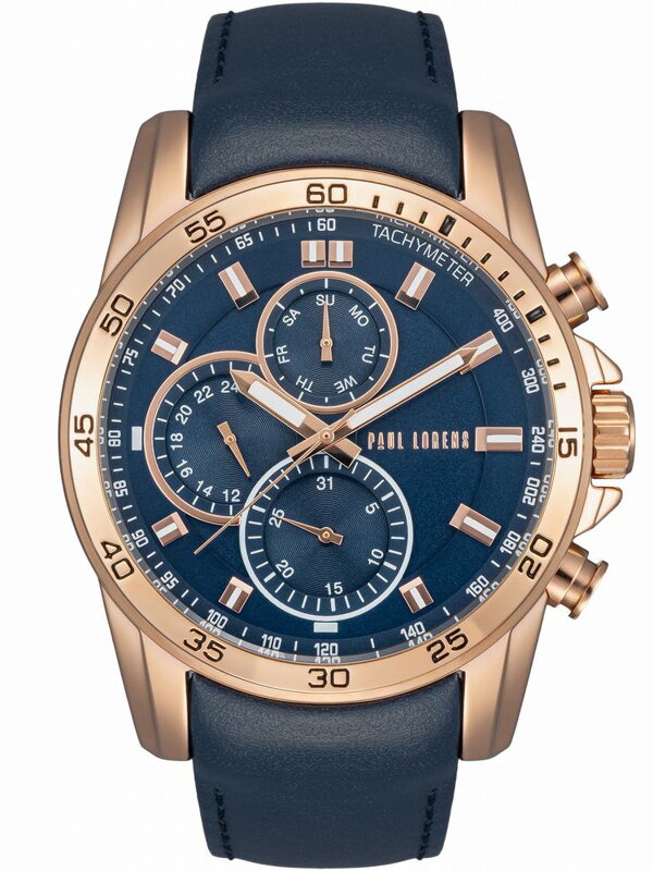 ZEGAREK MĘSKI PAUL LORENS -  PL9753A8-6F3 (zg364f) + BOX